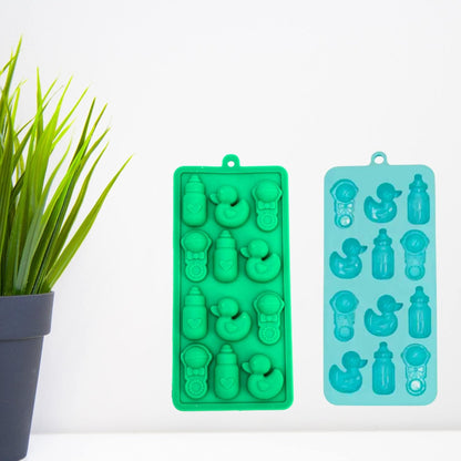 Baby Shower Silicone Candy Mold - Baby Shower Theme Silicone Mould - Flexible Reusable Making Mould