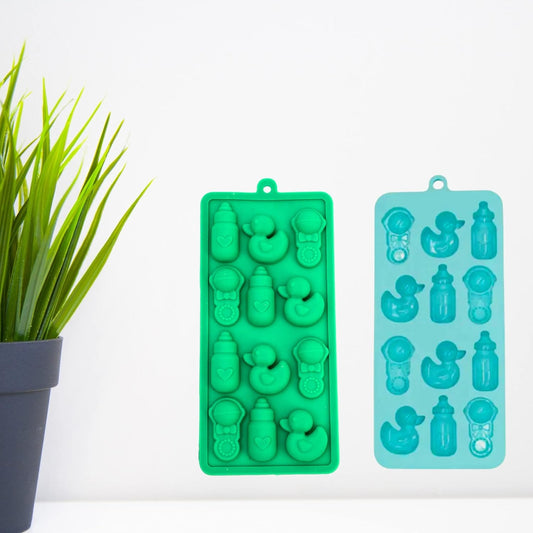 Baby Shower Silicone Candy Mold - Baby Shower Theme Silicone Mould - Flexible Reusable Making Mould