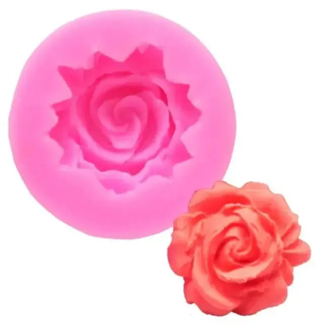 3D Rose Flower Silicone Fondant Mold