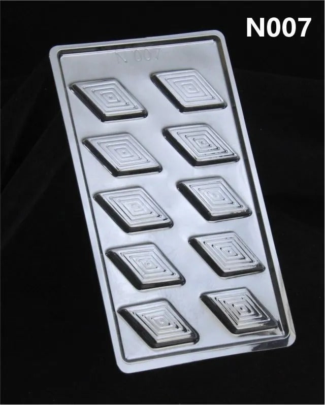Kaju Katli Style Decoration Chocolate Mould (10-12 gm)