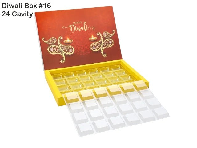 24 Cavity Diwali Box No 16 Pack of 5 with 3 Variants