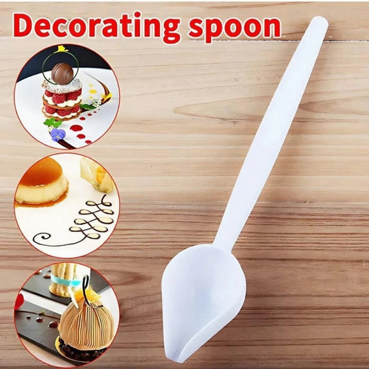 Drizzling Spoon | Cream Chocolate Filter Spoon for decorating chocolates, truflles and cakes