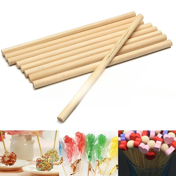 6 Inch Wooden Lollipop Stick | Candy Stick | 100 pcs
