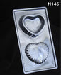 Mould N145 | Heart Gift Box & Lid Mould | Heart Gift Box Plastic Mould