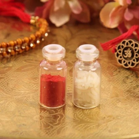 Roli Chawal Bottle For Rakshabandhan/ Bhaidooj/ Karwachauth Thali