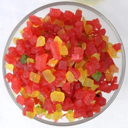 Mixed Colour Tutti Frutti - 250gm
