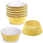 7 CM Gold Colour Cupcake Liners | 500 pcs | Golden Baking Cup