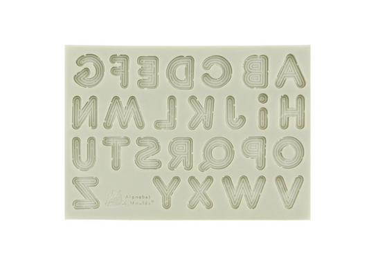 Alphabet Silicone Fondant Mould | 15x10cm