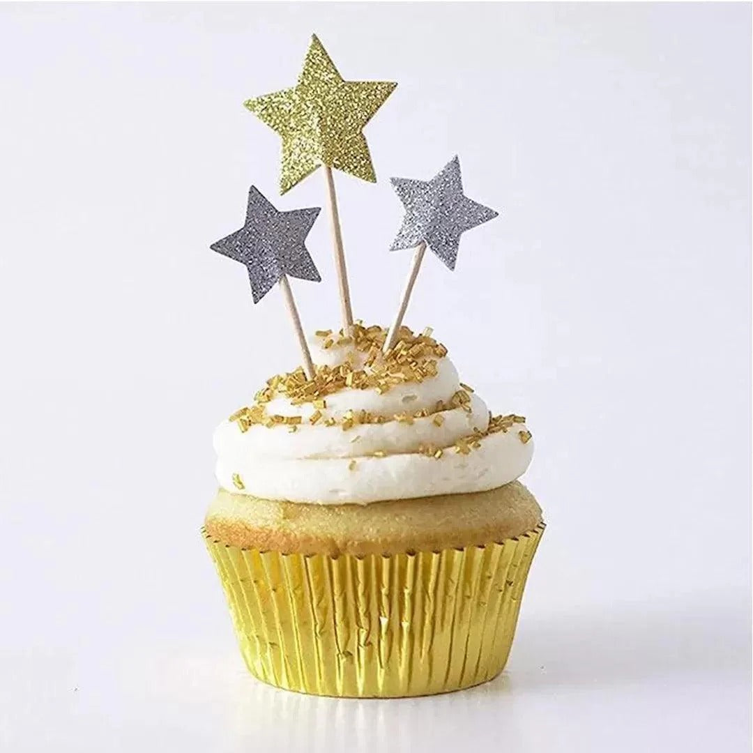 7 CM Gold Colour Cupcake Liners | 500 pcs | Golden Baking Cup
