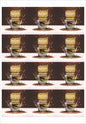Kunafa Bar Sticker for 20-40 gm Chocolates (1 sheet of 12 Stickers) 4*4 inch