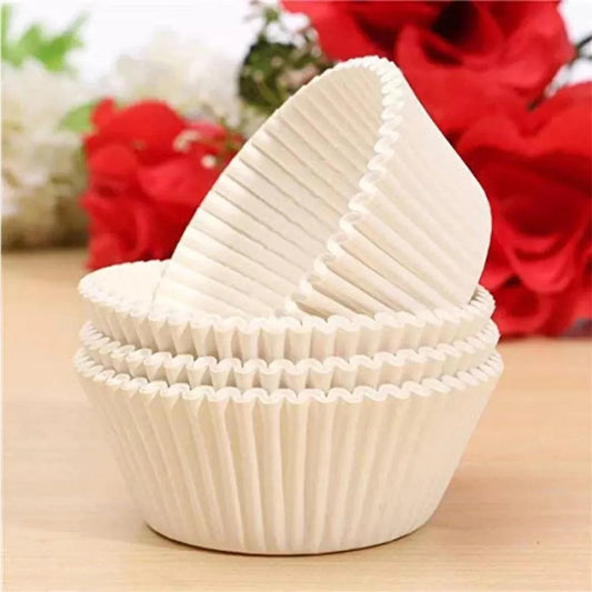 Size 6 White Colour Cupcake Liners | 1000 pcs | Baking Cup