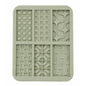 6-Cavity Silicone Chocolate Bar Mold | Assorted Geometric Pattern Chocolate Mould
