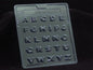 A-Z Alphabet Mould 2-3 gm