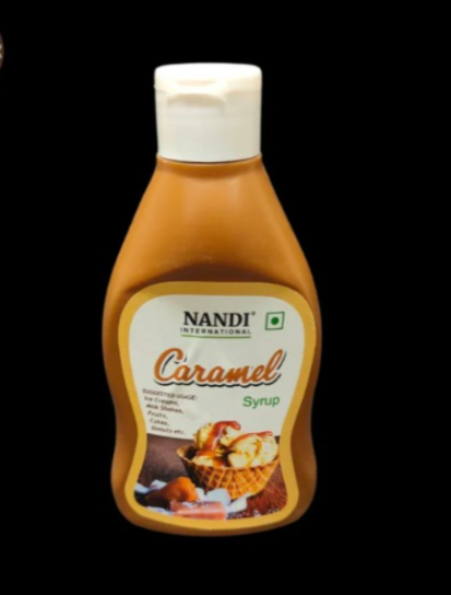 Nandi International Caramel Syrup 200gm | Premium Caramel Dessert Topping & Ice Cream Drizzle | Rich Creamy Flavor for Cakes, Shakes & Sundaes