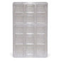 Textured Square Chocolate Mold – 18 Cavity Clear Polycarbonate Mould