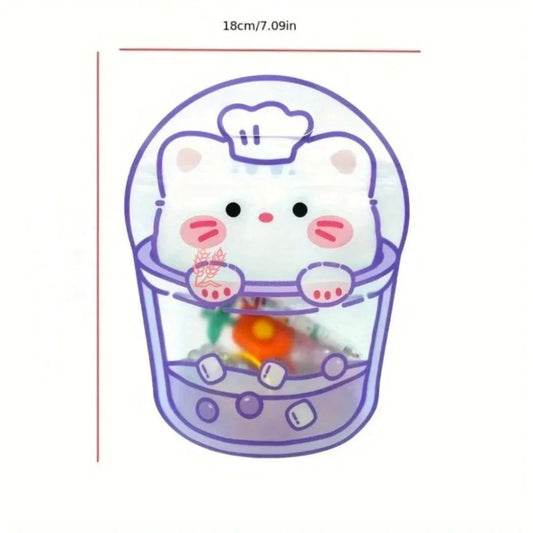Cute Animal Design Zip Lock Bags| 4 in 1 Design |Stain-Resistant, Water-Resistant | Pack of 10