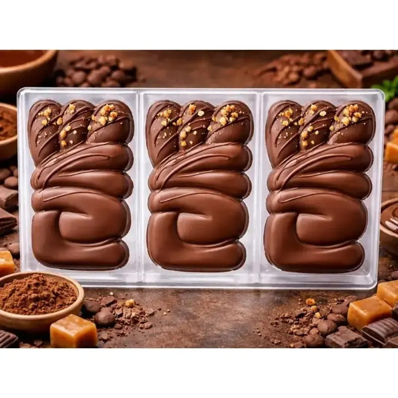 Love Shape Chocolate Mold – Clear Polycarbonate Candy Mold
