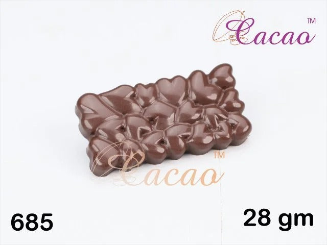 Mould 685 SPLASH OF HEARTS MINI BAR | Mini Heart Bar chocolate mould