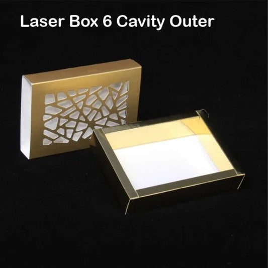 Laser 6 Cavity Golden Box (Pack of 10) with 3 variations