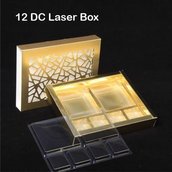 Laser 12 Cavity Golden Box (Pack of 10) with 3 variations