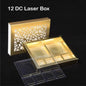 Laser 12 Cavity Golden Box (Pack of 10) with 3 variations