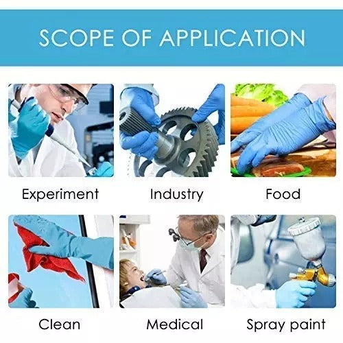 Nitrile Gloves Medium Size, Powder Free Nitrile Examination Gloves