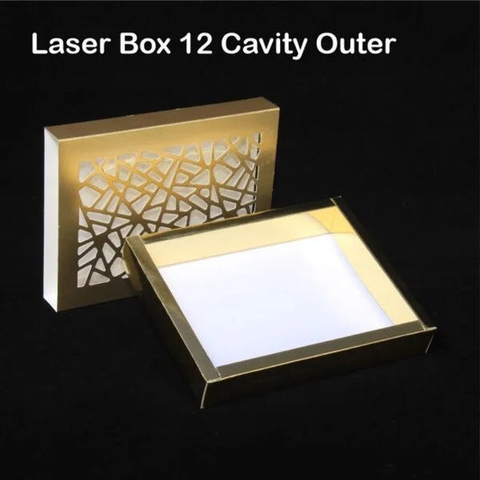 Laser 12 Cavity Golden Box (Pack of 10) with 3 variations