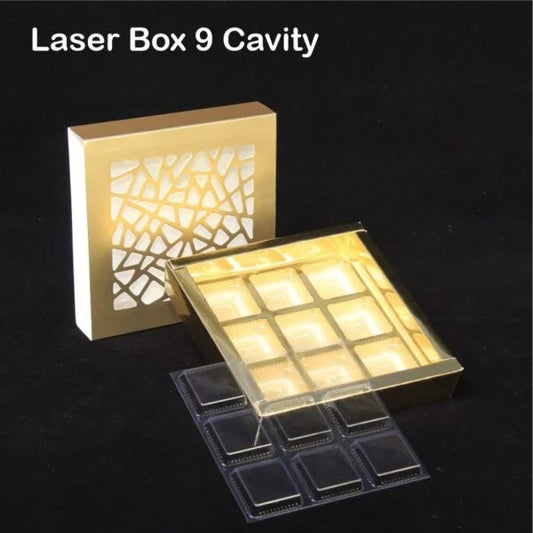 Laser 9 Cavity Golden Box (Pack of 10) with 2 variations