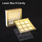 Laser 9 Cavity Golden Box (Pack of 10) with 2 variations