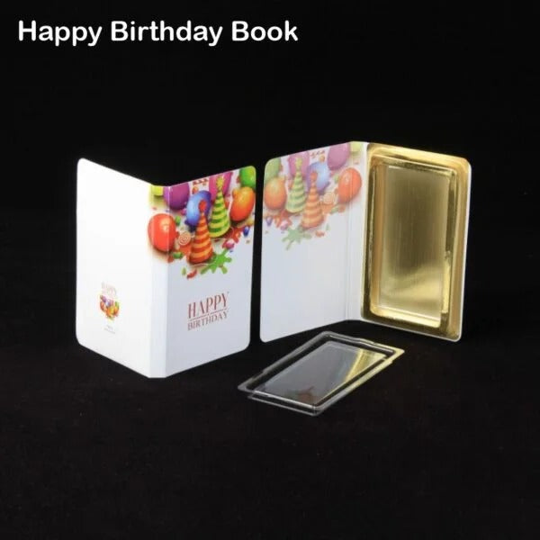 Happy Birthday Bar Book for 50-60 gm Chocolate (Pack of 5)