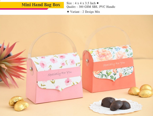 Mini Hand Bag Return Gift Box (Set of 10)