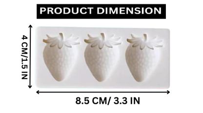Mini Strawberry Silicon Mould for Decoration Purpose