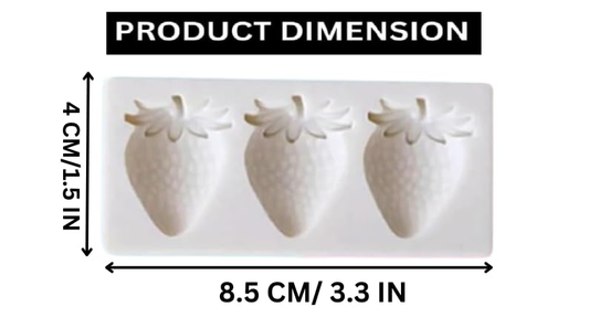 Mini Strawberry Silicon Mould for Decoration Purpose