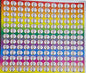 Mix Fruit Flavour Small 0.5 inch Chocolate Stickers