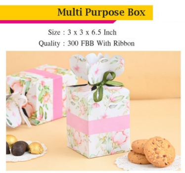 Multi Purpose Return Gift Boxes for Chocolates, Cookies, Small Hampers  (Set of 10)