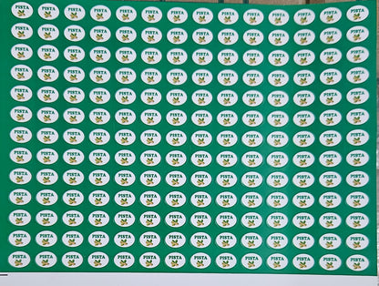 Pista Flavour Small 0.5 inch Chocolate Stickers