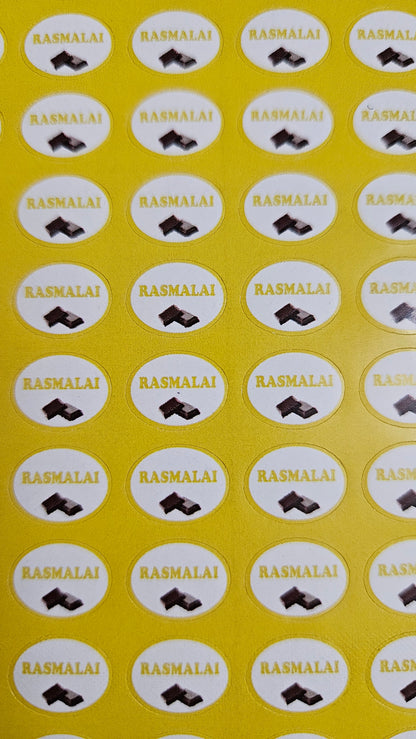 Rasmalai Flavour Small 0.5 inch Chocolate Stickers