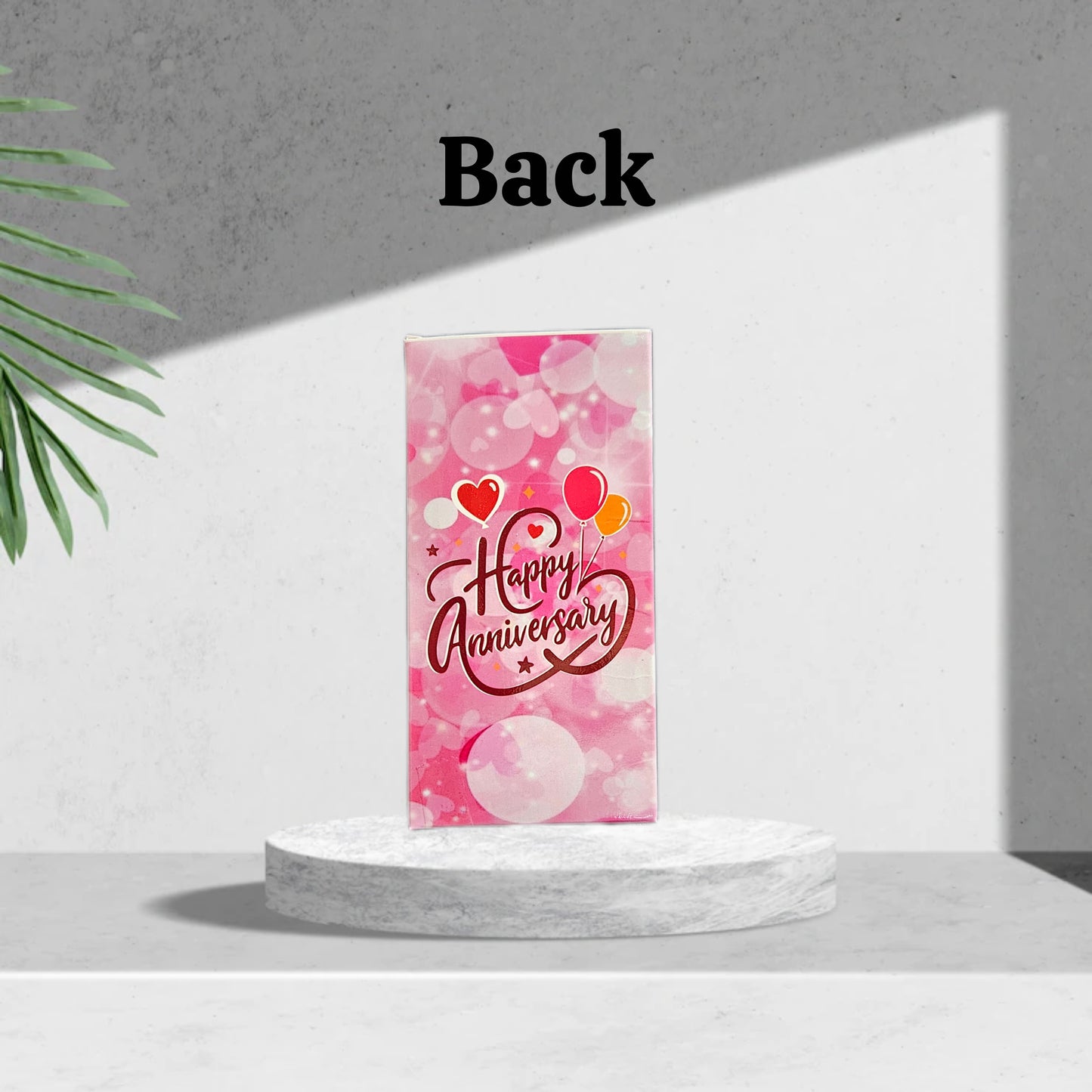 Happy Anniversary Premium Design Medium Size Chocolate Bar box (Pack of 10) (Size- 14*7*1 cm) for 50-60gm Chocolates