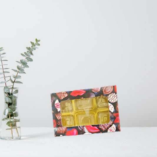 6 Cavity Floral Chocolate box (Set of 10)