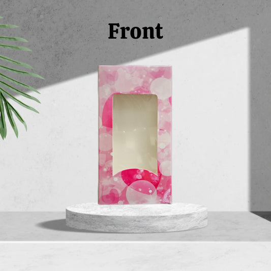 Premium Design Big Size Pink Chocolate Bar box (Pack of 10) (Size- 17*9*1.5cm) for 80-100gm Chocolates