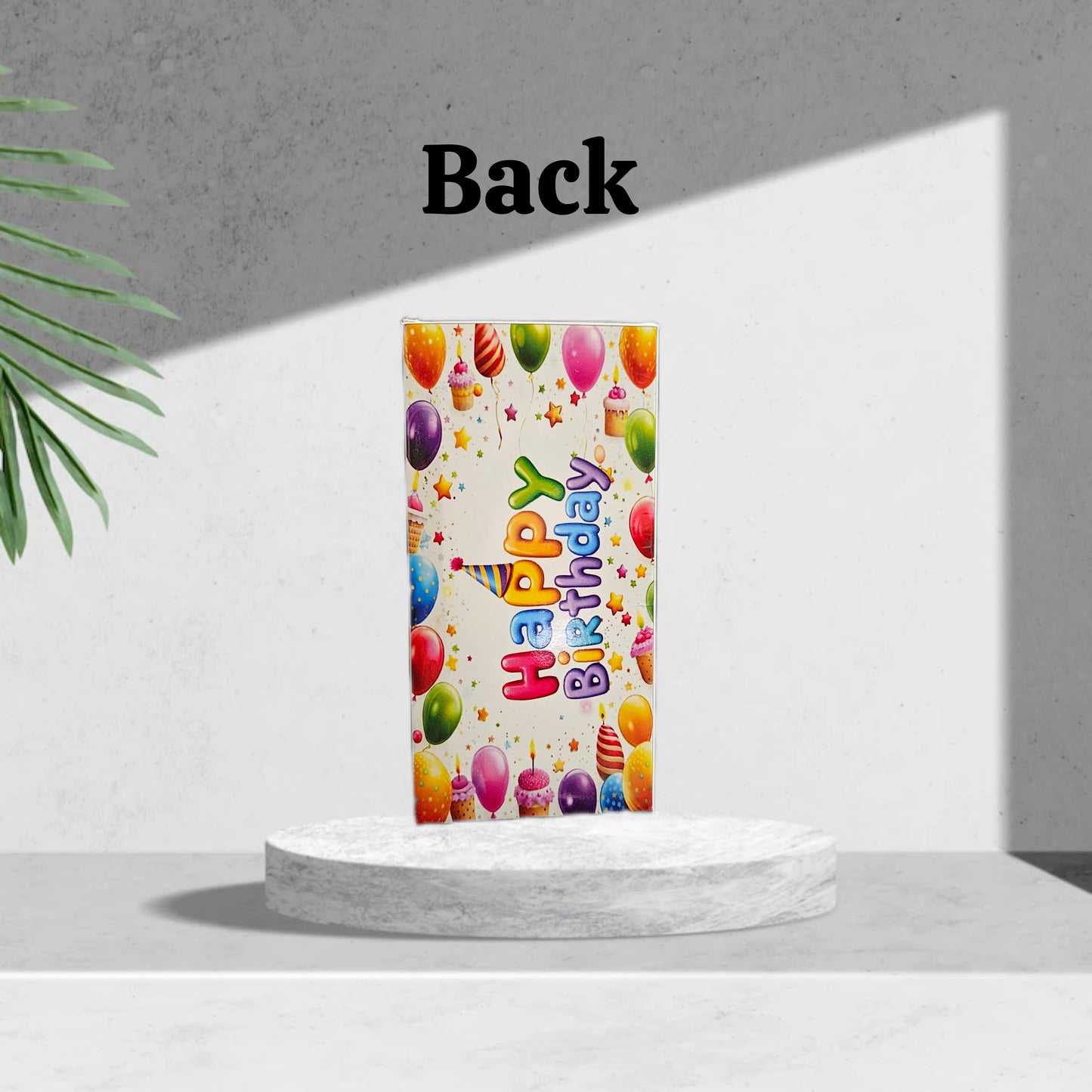 Happy Birthday Premium Design Medium Size Chocolate Bar box (Pack of 10) (Size- 14*7*1 cm) for 50-60gm Chocolates