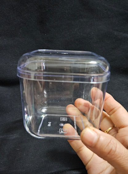 3*3 inch Acrylic Dessert box (Pack of 10)