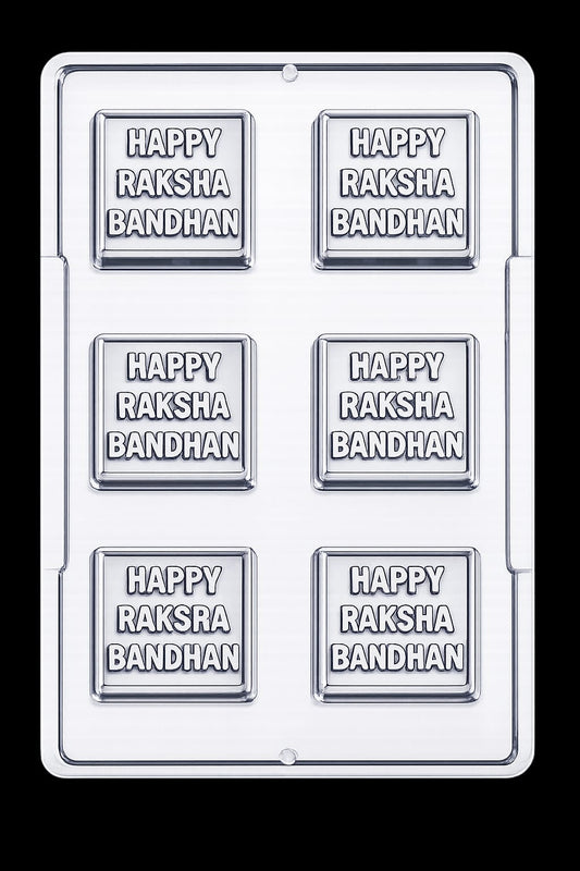 Happy Rakshabandhan Sqaure Mould (5*5*1 cm)