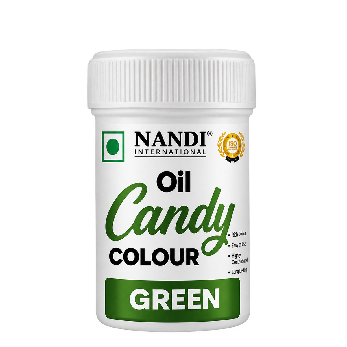 Nandi Oil Candy Color – Green (15g) | Edible Oil-Based Color for Chocolates & Sweets