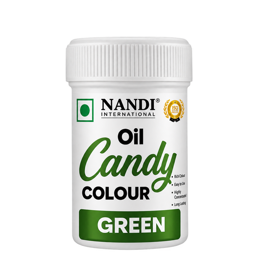 Nandi Oil Candy Color – Green (15g) | Edible Oil-Based Color for Chocolates & Sweets