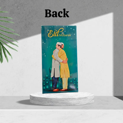 Happy Eid Premium Design Big Size Pink Chocolate Bar box (Pack of 10) (Size- 17*9*1.5cm) For 80-100gm Chocolates