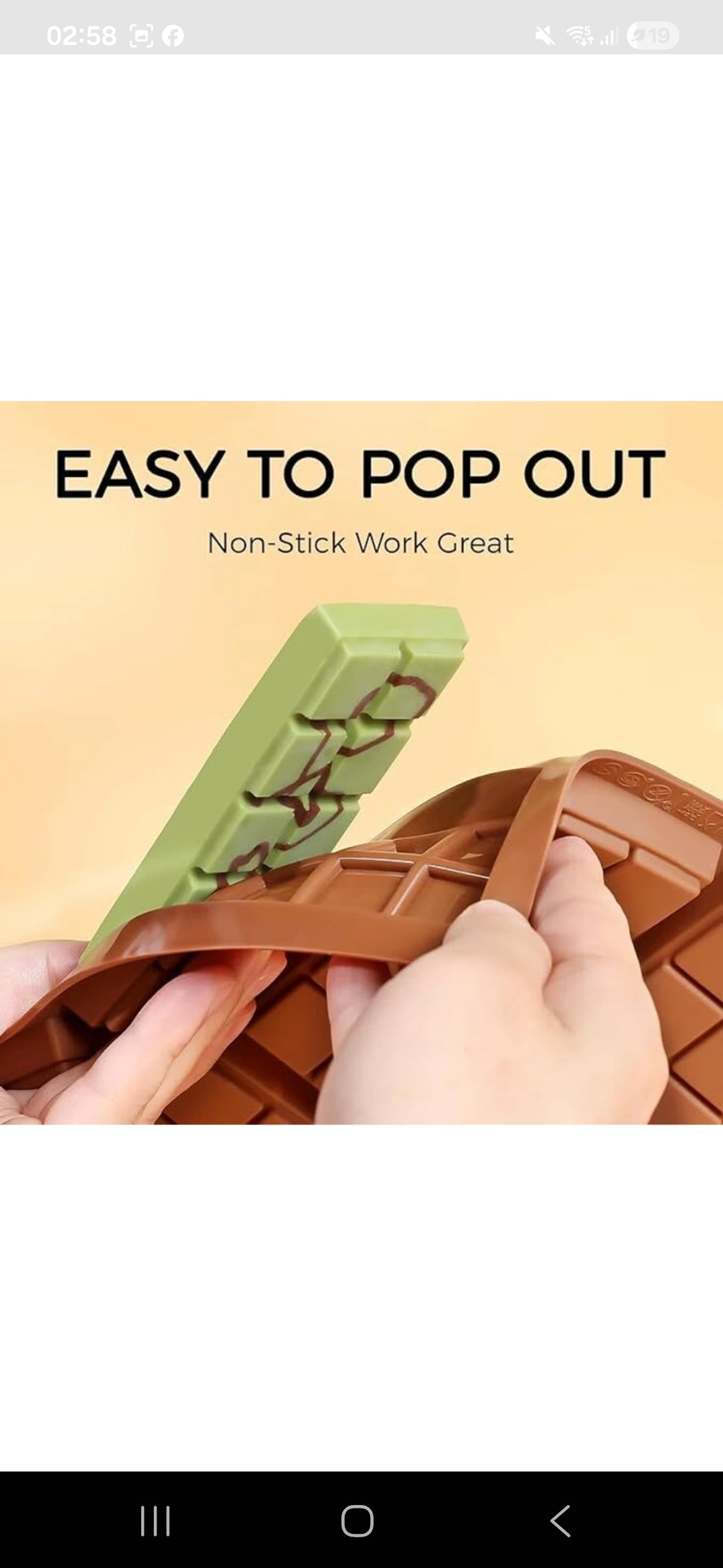 6 in 1 Kunafa Silicon Chocolate Mould for Cake & Chocolate Decoration