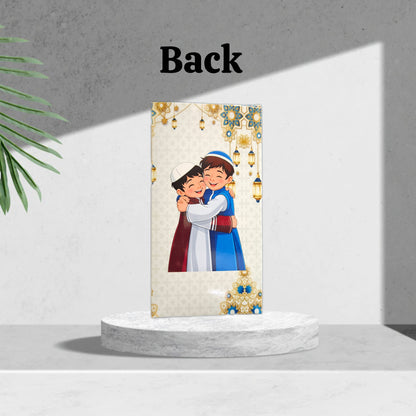 Happy Eid Premium Design Big Size Pink Chocolate Bar box (Pack of 10) (Size- 17*9*1.5cm) For 80-100gm Chocolates