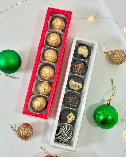 6 Cavity long boxes for Chocolates, Candles & Ferrero Rochers (Pack of 10)