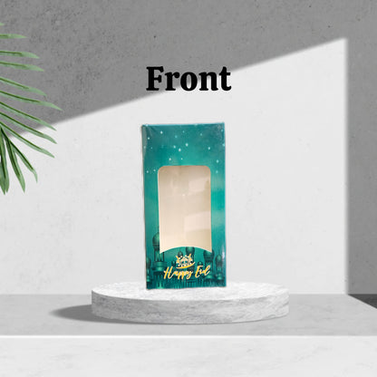 Happy Eid Premium Design Big Size Pink Chocolate Bar box (Pack of 10) (Size- 14*7*1cm) For 50-60gm Chocolates